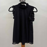 Ann Taylor Women's Size XS Black Solid Sleeveless Shirt