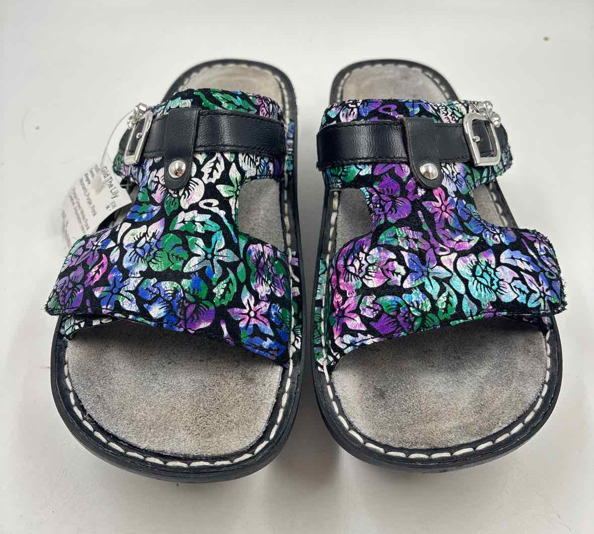 Alegria Women's Shoe Size 8 Purple Floral Sandals