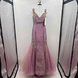 Rachel Allan Women's Size 8 Lilac Shimmer Gown/Evening Wear