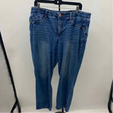 Democracy Women's Size 14 Blue Solid Jeans