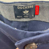 Dockers Men's Size 42 Navy Solid Pants