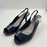 Life Stride Women's Shoe Size 8.5 Navy Solid Slingbacks