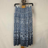 JJill Women's Size XS Blue Print Skirt