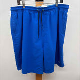 Speedo Men's Size XXL Blue Solid Swim Trunks
