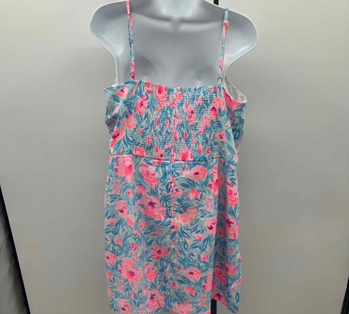 Lilly Pulitzer Women's Size 16 Blue Floral Dress