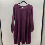 purejill Women's Size 18 Purple Solid Dress