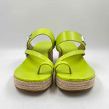 Michael Kors Women's Shoe Size 10 Green Logo Sandals