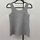 Haystacks Women's Size XL Gray Textured Sleeveless Shirt