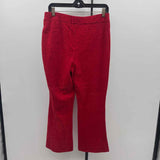 Nanette Leopore Women's Size 10 Red Animal Print Pants