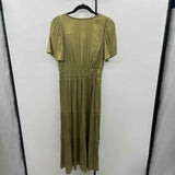 Anthropologie Junior's Size 10 Olive Solid Dress