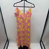 Diane Von Furstenberg Women's Size 10 Pink Floral Dress