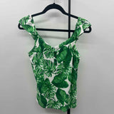 White House Black Market Women's Size XS Green Leaf Tank