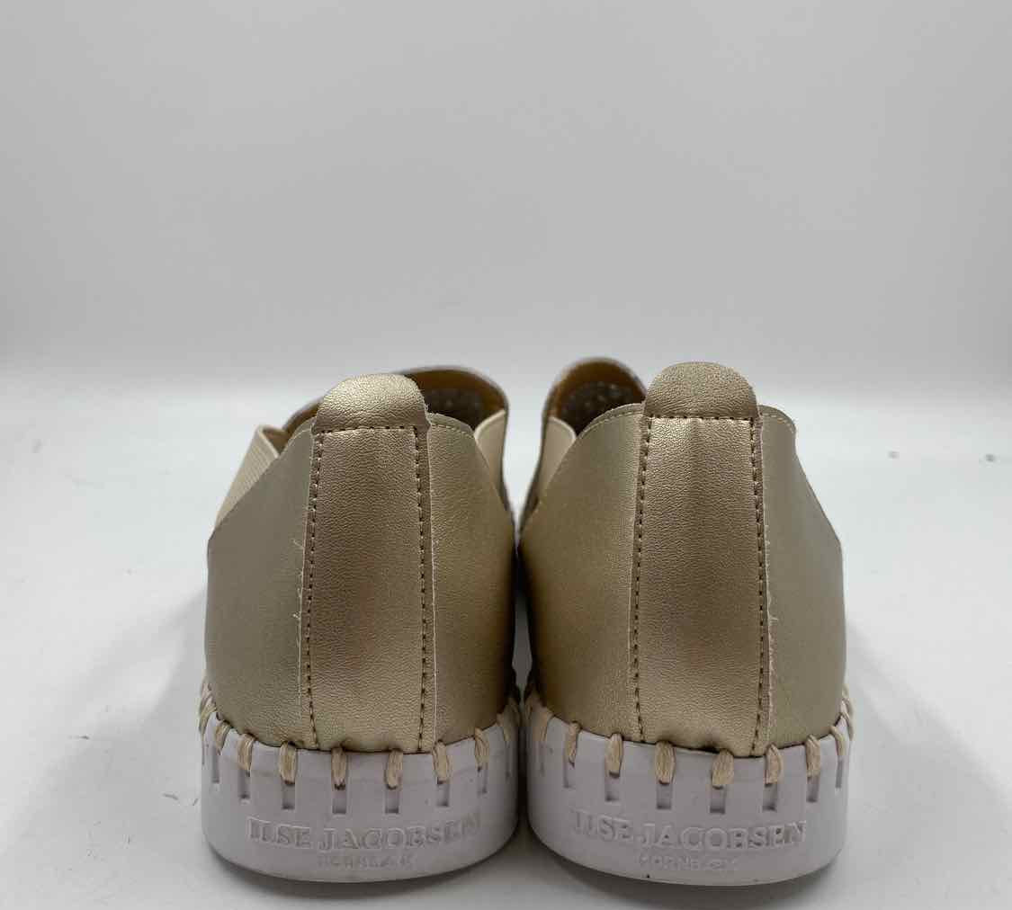 Ilse Jacobsen Women's Shoe Size 6 Gold Laser Cut Casual Shoes