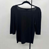 Jillian Jones Women's Size S Black Solid Long Sleeve Shirt