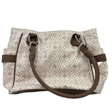 ROSETTI Tan & White Handled Tote Bag Purse