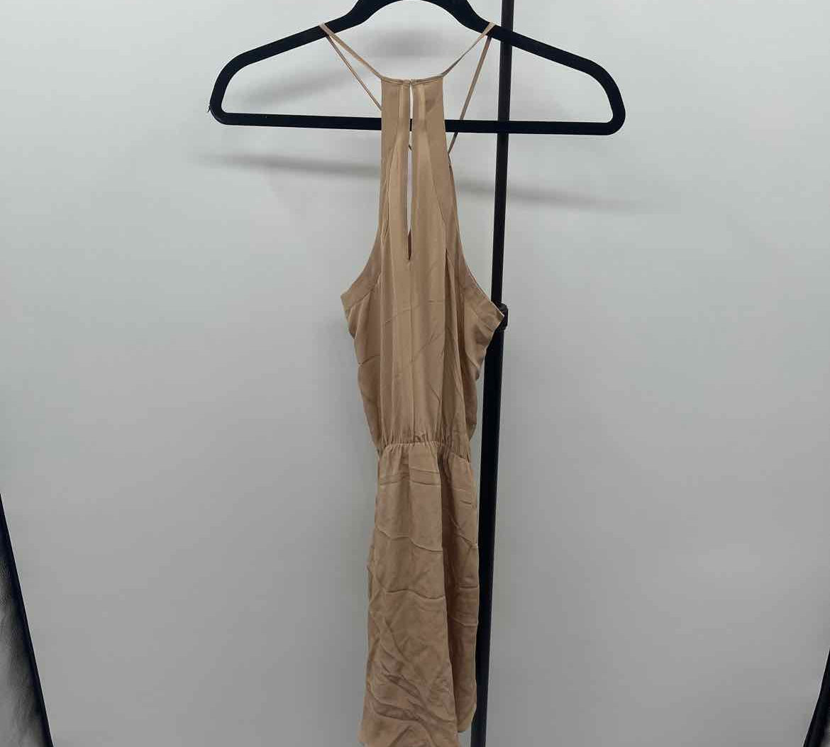 Rory Beca Women's Size 2 Tan Solid Dress