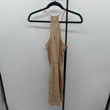Rory Beca Women's Size 2 Tan Solid Dress
