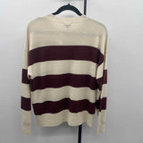 Splendid Women's Size M Ivory Stripe Sweater