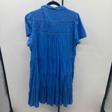 Anthropologie Junior's Size 18 Blue Textured Dress