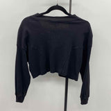 Elodie Women's Size XS Black Ribbed Cardigan