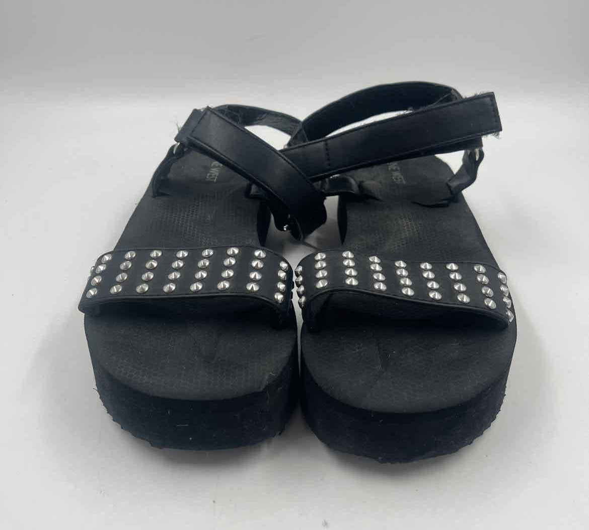 Nine West Women's Shoe Size 8.5 Black Studs Sandals