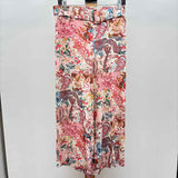 Sigrid Olsen Women's Size 8 White Floral Pants