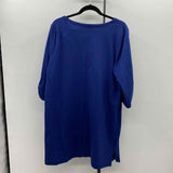 Denim & Co Women's Size L Navy Solid Coverup