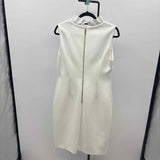 Calvin Klein Women's Size 12 White Solid Dress