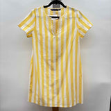 Duffield Lane Women's Size 6 Yellow Stripe Dress