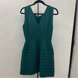 Madewell Junior's Size 4 Green Solid Dress