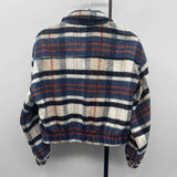 26 International Women's Size L Blue Plaid Jacket