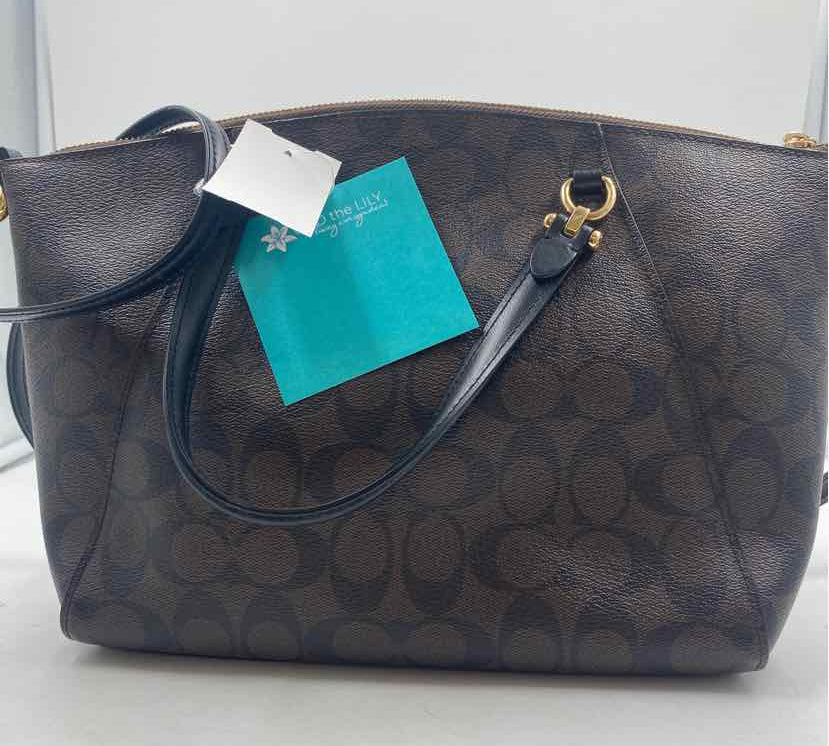 Coach Women's Brown Luxe Signature Purse