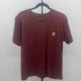 Carhart Women's Size L maroon Solid T-Shirt
