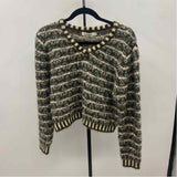 Color Block Junior's Size M Green Textured Sweater