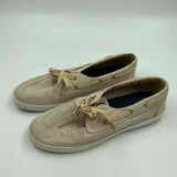 Sperry Women's Shoe Size 9.5 Beige Shimmer Loafers