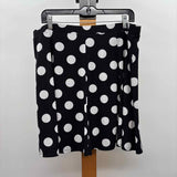 Susan Graver Women's Size 12 Black dotted Skirt