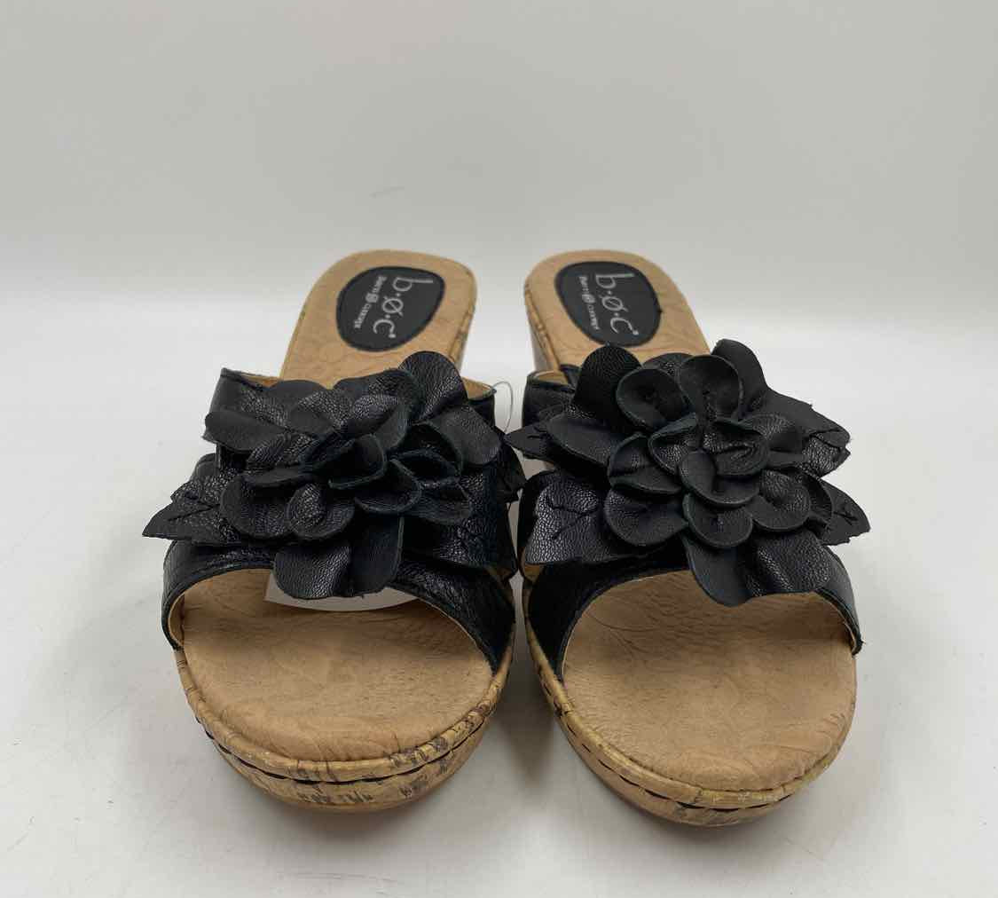 boc Women's Shoe Size 7 Black Floral Sandals