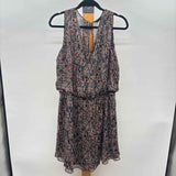 White House Black Market Women's Size 14 Black Print Dress