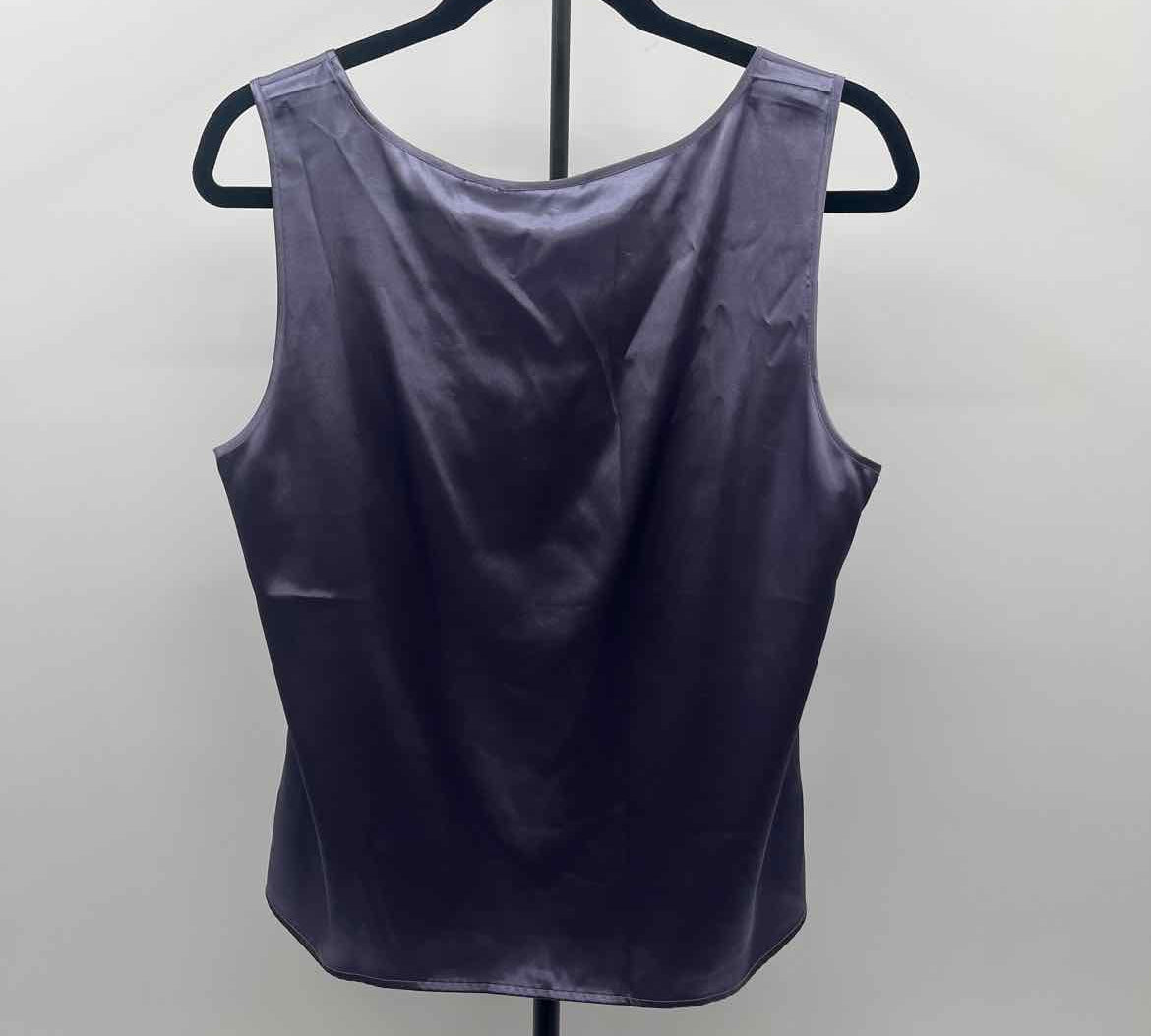 Chico's Women's Size M Purple Solid Sleeveless Shirt