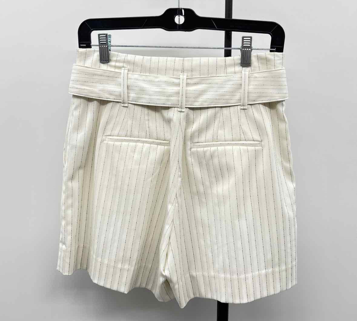 White House Black Market Women's Size 2 Ivory Stripe Shorts