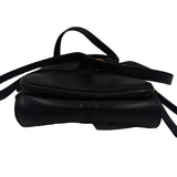 AMERICAN LEATHER Black Leather NORTH SOUTH Crossbody Purse