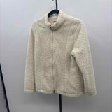 JJill Women's Size M Ivory Textured Jacket