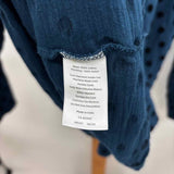 Talbots Women's Size 2XP Navy Solid Long Sleeve Shirt
