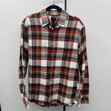 J Crew Men's Size M Navy Plaid Long Sleeve Shirt