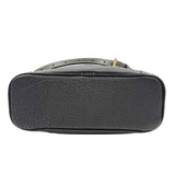 DOONEY & BOURKE Black Pebble Grain Leather Shoulder Purse