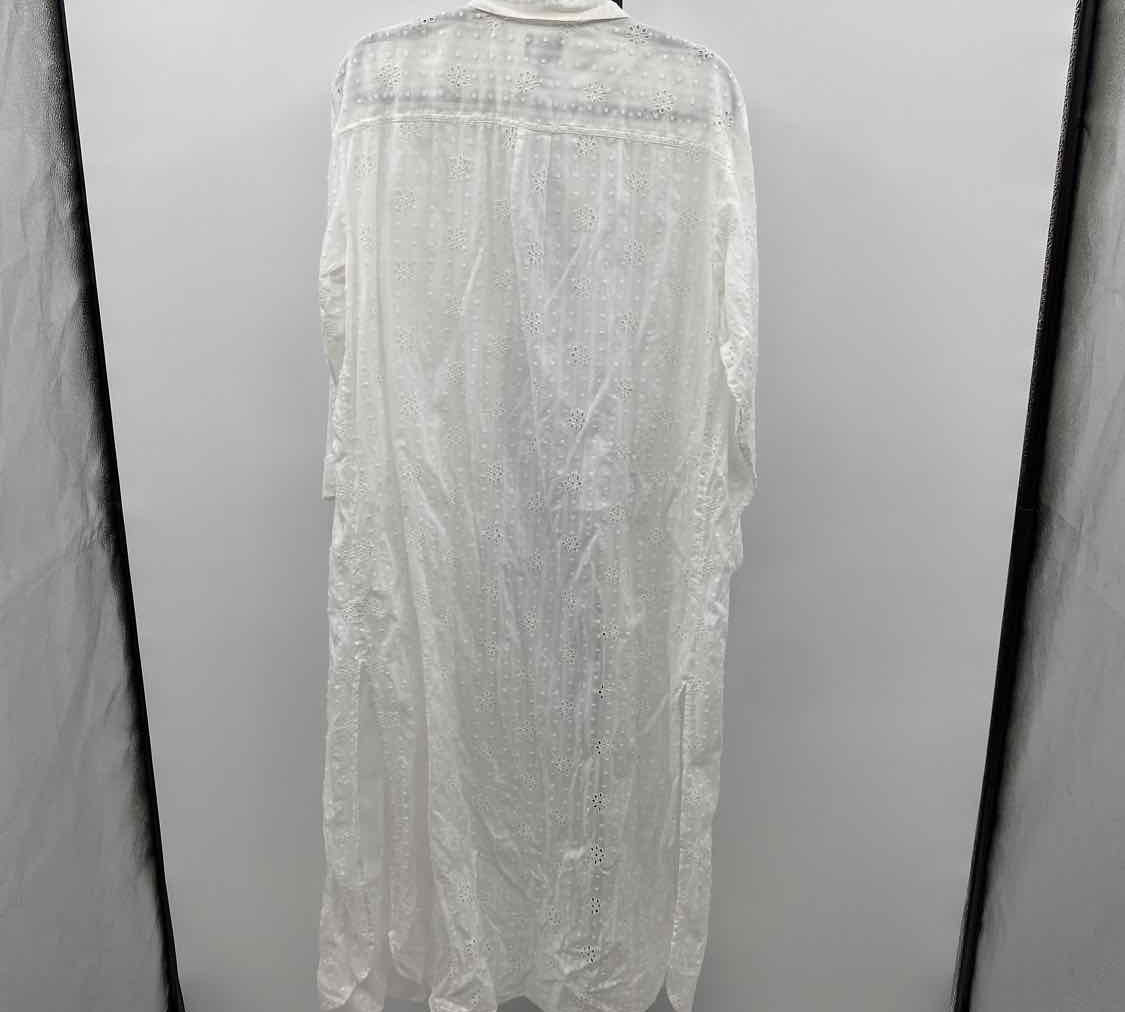 Lands End Women's Size M White Eyelet Dress