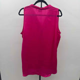 Violet & Claire Women's Size L Fuschia Solid Sleeveless Shirt