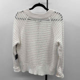 Simply Vera Wang Women's Size M White Open Weave Jacket