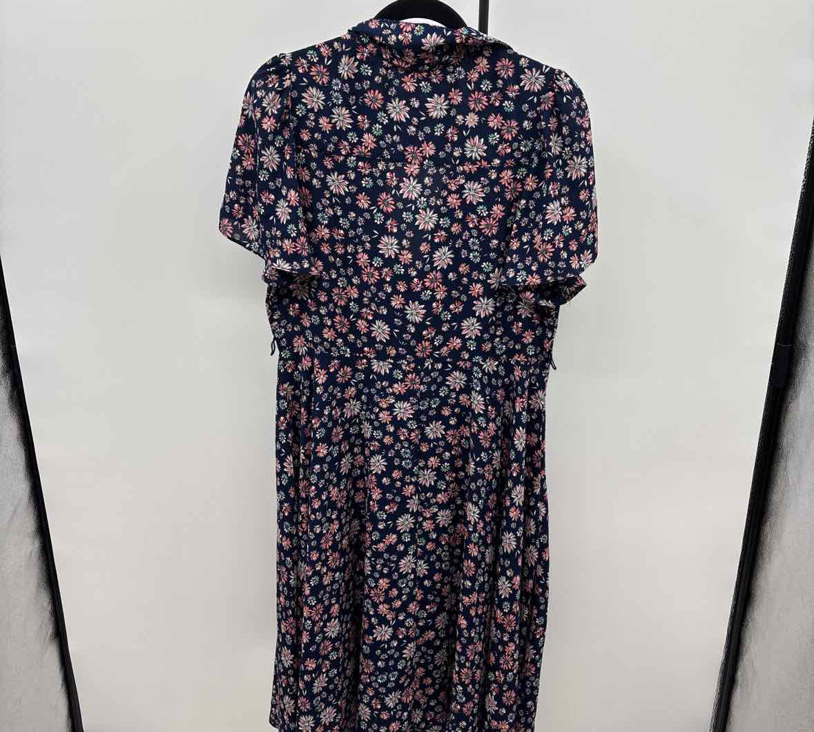 nanette lepore Women's Size 10 Navy Floral Dress
