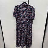 nanette lepore Women's Size 10 Navy Floral Dress